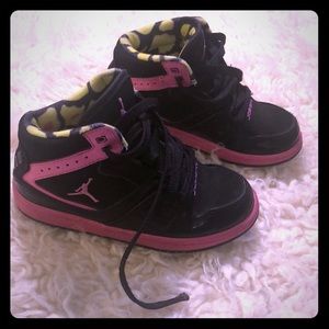 Young girls Nike Air Jordan high tops